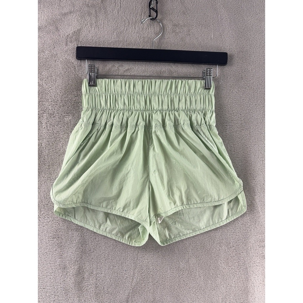 Free People FP Movements Boxing Shorts Womens Size XS Green Casual‎ Lounge